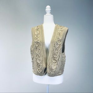 NWT Chico’s Ethnic vest Natural Oat size 3
